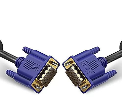 10m VGA to VGA Cable - 1080P Full HD SVGA Lead, Gold Plated Male to Male Cable