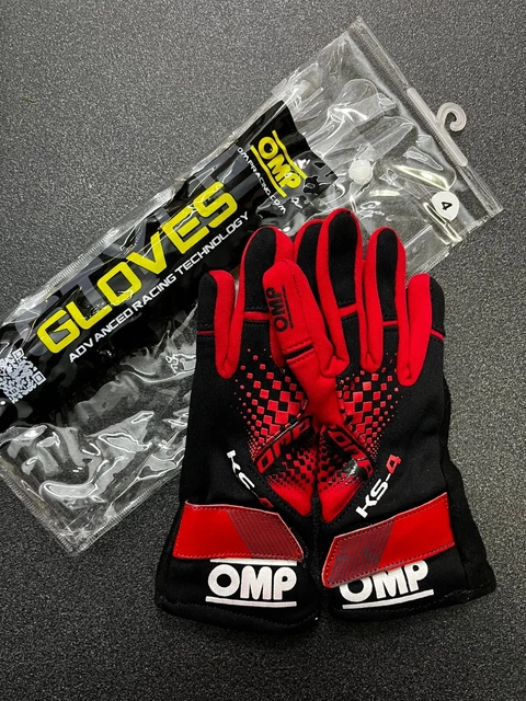 Kk02744E060004 Ks-4 Kart Gloves Rosso/Nero Tg.4