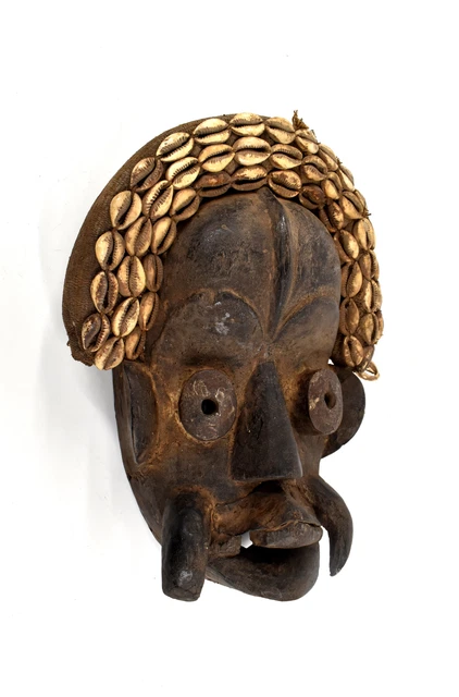 Dan Guerre Mask Cowrie Shells African Art