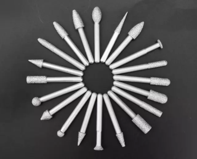 Deburring diamond grinding abrasive sanding arbor drill carving polish 6 x 60mm