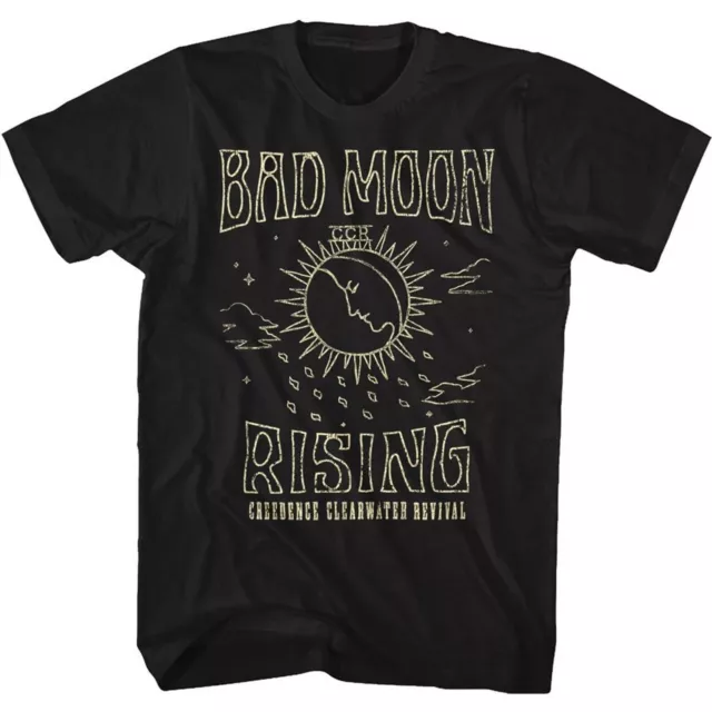 Hot Creedence Clearwater Revival Bad Moon Rising T-Shirt Cotton Shirt