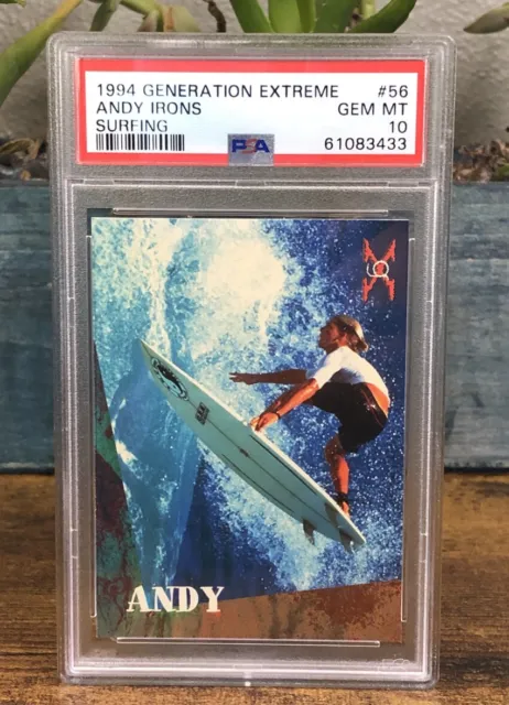 1994 Generation Extreme Andy Irons Rc #56 Psa Gem Mt 10 Surfing True Rookie Card