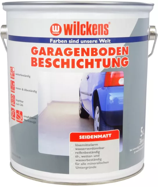 Wilckens 5L Premium Garage Rivestimento Pavimento Corpo Massetto Colore