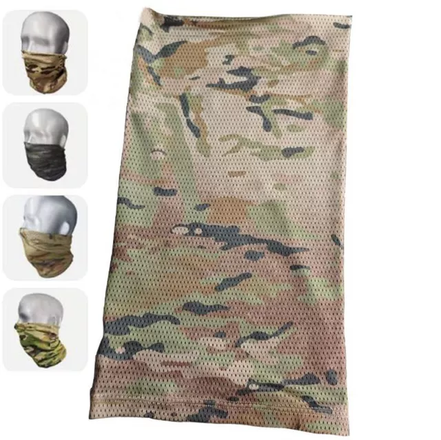 Camouflage Sun Mask Full Face Thin Scarf Desert Windproof Men's Headgear Bib