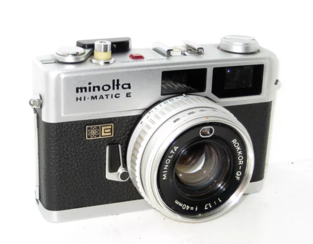 Minolta Himatic Hi Matic E Near Mint Serviced 100% Funzionante Fully Working