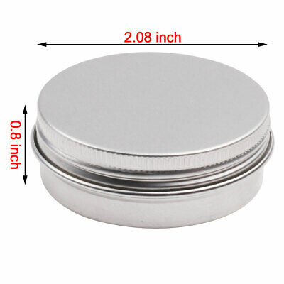 10pcs Small Metal Tin Jar 30ML Containers Jewellery Lotion Candles Case Storage