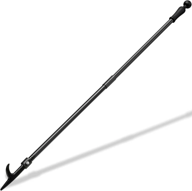 117 Cm Camino Poker Fire Poker per Fire Pit Heavy Duty in Ferro Battuto Poker in