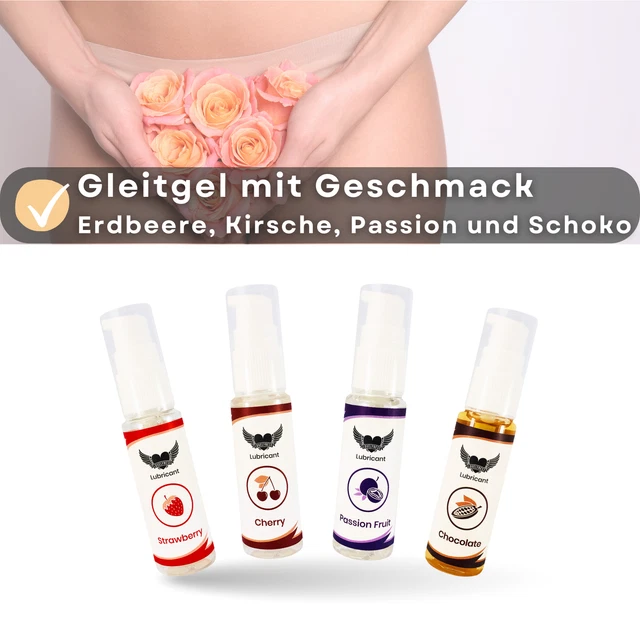 GLEITGEL MIT GESCHMACK Aroma 120ml Gleitmittel auf Wasserbasis für Anal  Vaginal EUR 12,99