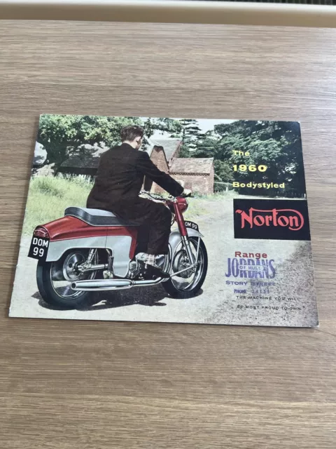 NORTON RANGE/MANX/ DOMINATOR/Motorcycle Sales Brochure 1960/With Price Lists!!