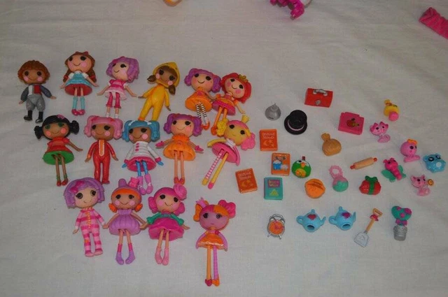 LaLaLoopsy Mini Figures 3" Lot of 15 figures and accessories
