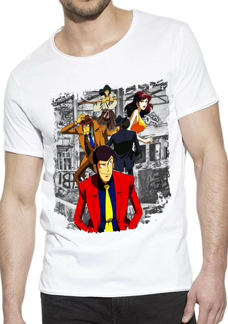 T-Shirt Lupin Uomo Abbigliamento 100% Cotone Taglia dalla S a XXL 2