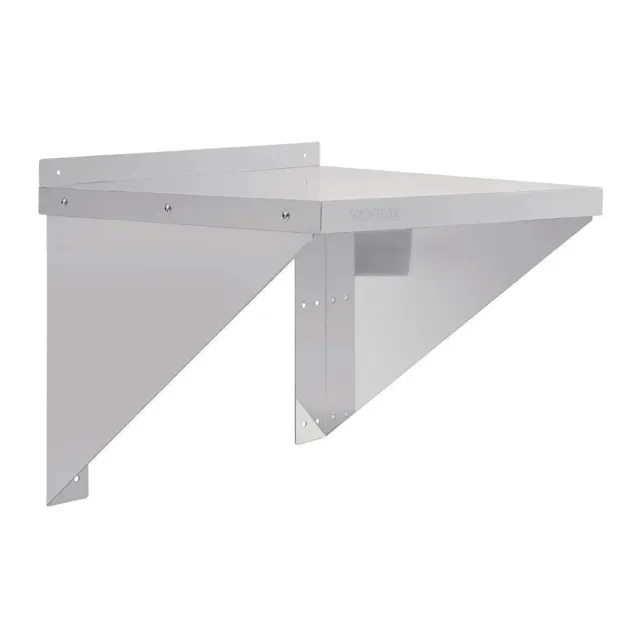 Microwave Wall Shelf 560x460mm Stainless Steel Appliance Shelving Vogue Kitchen
