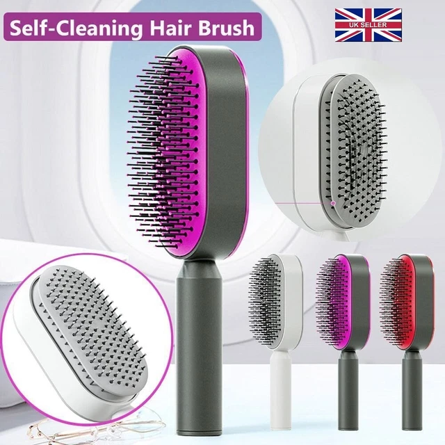 Auto Limpieza Cepillo de Pelo para Mujer One-Key Caída Del Cabello Airbag Masaje