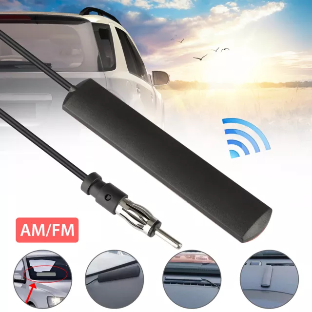 Car Radio Stereo Hidden Antenna Stealth FM AM For Vehicle Truck Motorcycle Boat