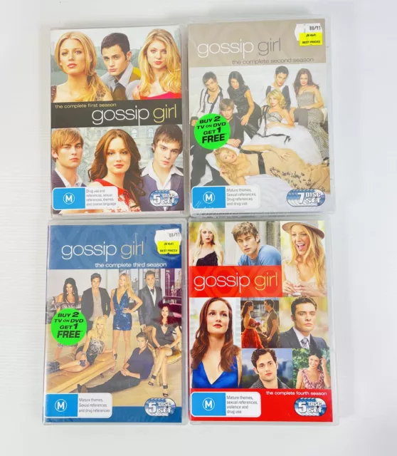 GOSSIP GIRL DVD The Complete Seasons 1- 4 - Region 4 - Free