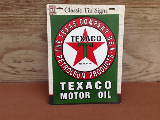 America's Heritage Repro Texaco Tin Sign, Made In America