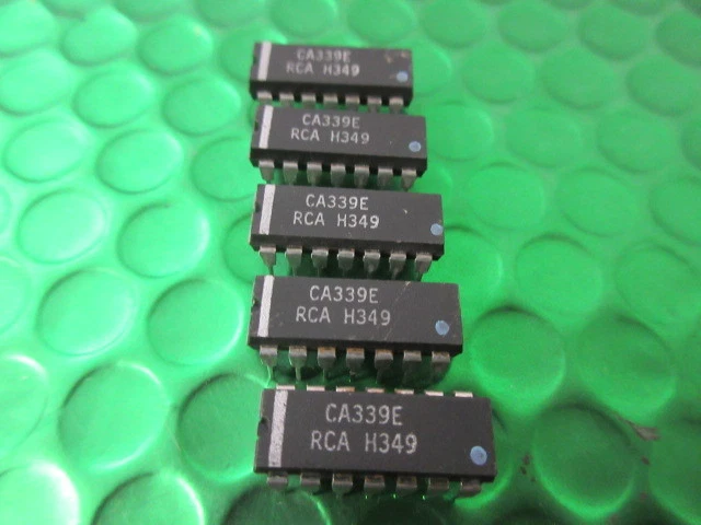 3 X CA339E, ORIGINAL RCA CHIPS CA339, Voltage Comparators UK STOCK Just ...