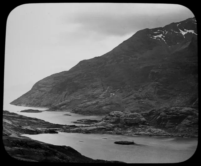 Magic Lantern Rutsche LOCH SCAVAIG ISLE OF SKYE C1890 FOTO SCHOTTLAND ANTIK