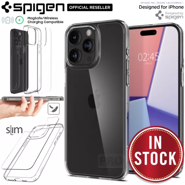 For Apple iPhone 15/ Pro/ Max/ Plus Case SPIGEN Air Skin Hybrid Slim Clear Cover