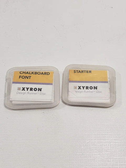Xyron Design Runner Discs Lot  Starter, Chalkboard , w/ Fold Out Pamphlets