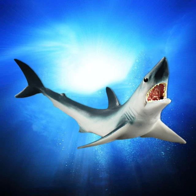 AYNKH Set di statuette di animali marini, 10 cm di squalo balena Swordfish Lontra di mare Morse Delfino Giocattolo Vasca da bagno Giocattoli, Bambini Adulti Natale Regalo di compleanno Topper