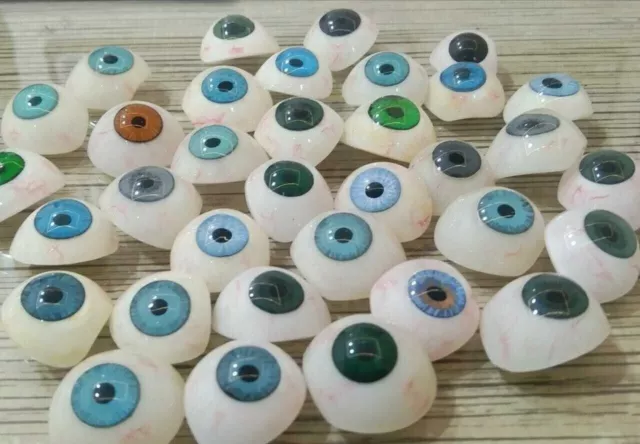 Ojo protésico humano antiguo mezcla artificial ojo 20 piezas sombras únicas...