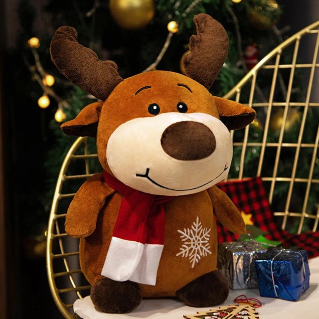 REINDEER SNOWMAN SANTA Soft Plush Toy Stuffed Doll Xmas Kids Gift