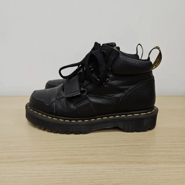 Stivaletti Dr Martens Zuma neri cinturino in pelle grossi Bex taglia UK 7 EU 41 donna