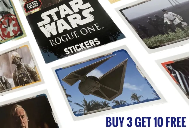 #1-200 - Star Wars ROGUE ONE Stickers From Topps - No Limits - Buy 3 Get 10 Free