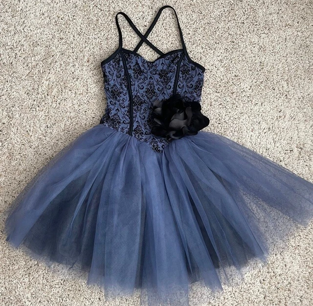 Weissman Ballet Dress Costume, Blue and Black, Size Large child!