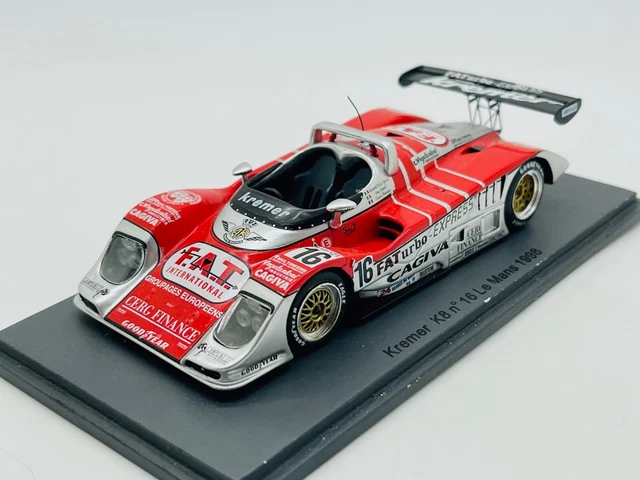 Modèle Réduit Spark 1/43 - Porsche K8 Spyder #1 Kremer Racing - 24h Du Mans 1996 (Lassig/Toivonen)