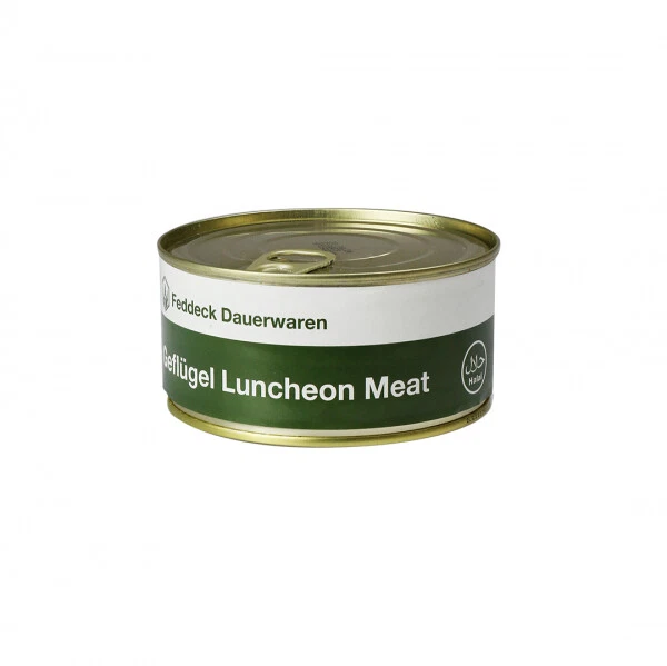 Contenitore piatto pronto pollame pranzo carne, halal, 300 g