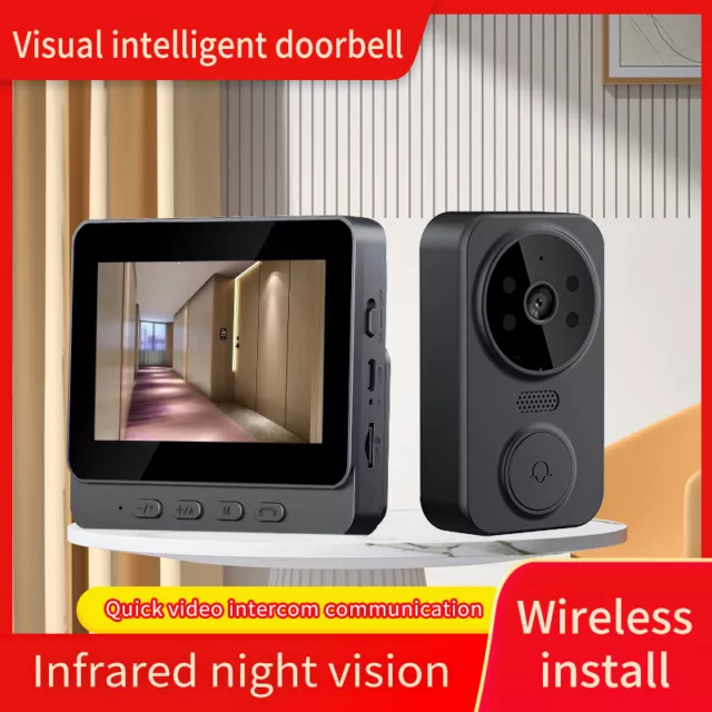Smart Wireless WiFi Doorbell Intercom Video Camera Door Bell Chime Security 3