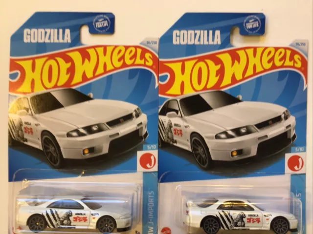 2024 Hot Wheels~Nissan Skyline GT-R BCNR33 Godzilla~Lot Of 2~SHIPS FREE in US!