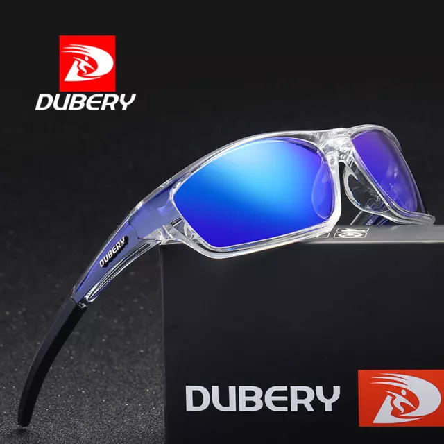 DUBERY Men Vintage Polarized Sunglasses Driving Shades Eyewear Square Women Cool