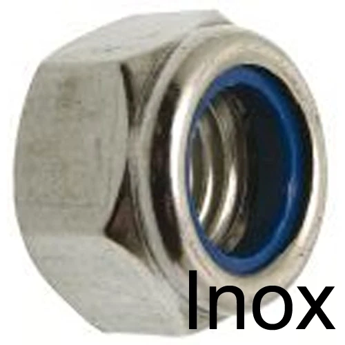 Écrou Frein Nylstop INOX A2 – M5 – Indesserrable – Lot De 30 – Ancien Stock