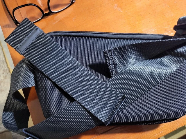 TUMI Alpha Bravo Campbell U-Pouch Black Ballistic Nylon(USED) with cut belt  4