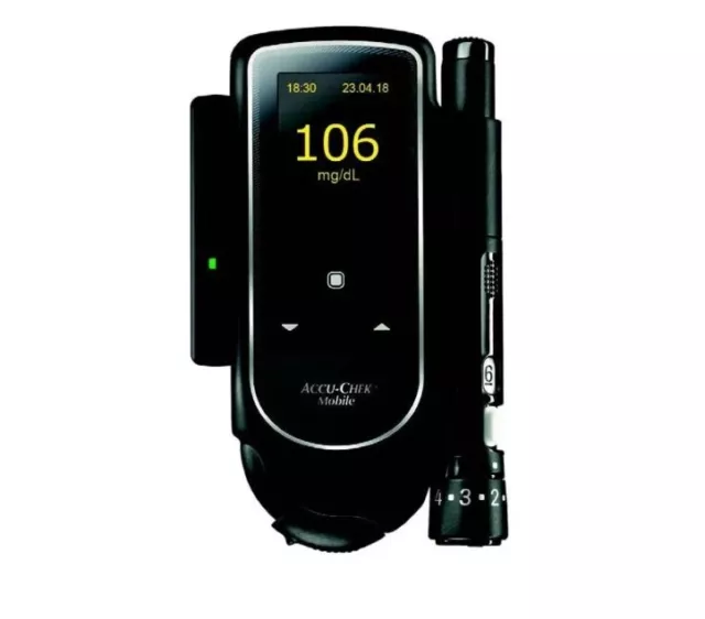 ACCU-CHEK MOBILE LECTEUR DE GLYCÉMIE SANS BANDELETTE mg/dL Diabete Test 2