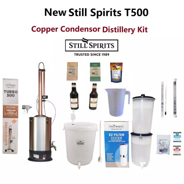 New Still Spirits Classic Turbo 500/ T500 Copper Condensor Distillery Kit
