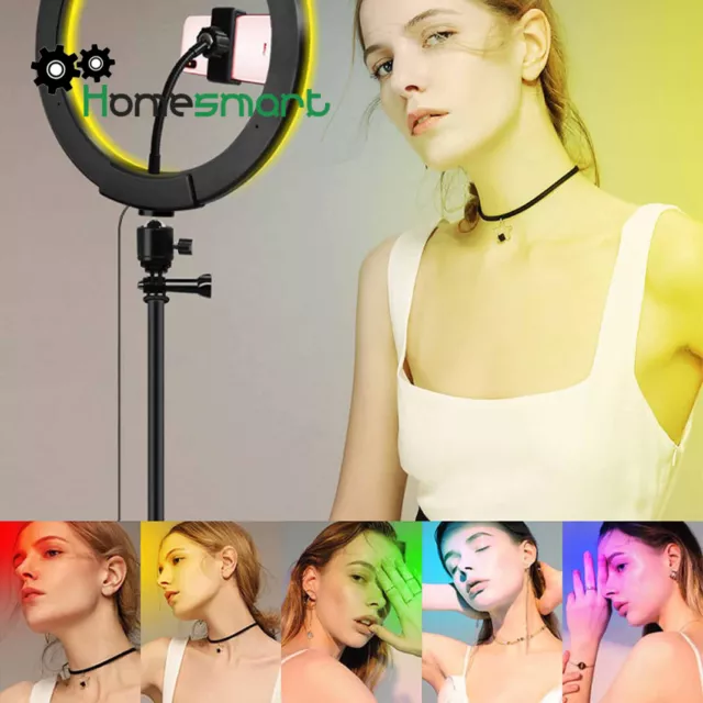 10" LED Selfie Ring Light with Tripod Stand Phone for Live Youtube Makeup AHS 2