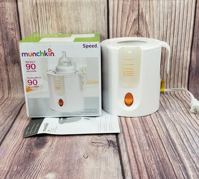 Munchkin Time Saver Bottle Warmer - Quick 90 Second Heat Up for Bottle and Jars