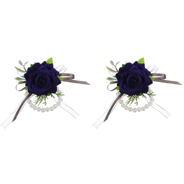 2x Perlas de dama de honor Boda Corsé Pulsera Corsé Pulsera