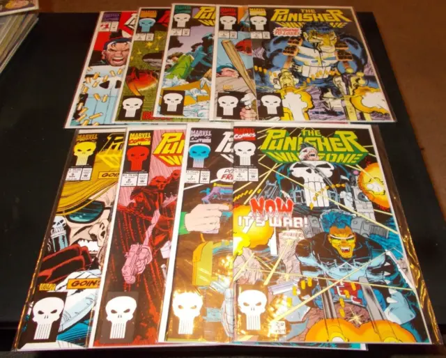 Marvel Comics: The Punisher WAR ZONE lot Issues 1-9 NM all