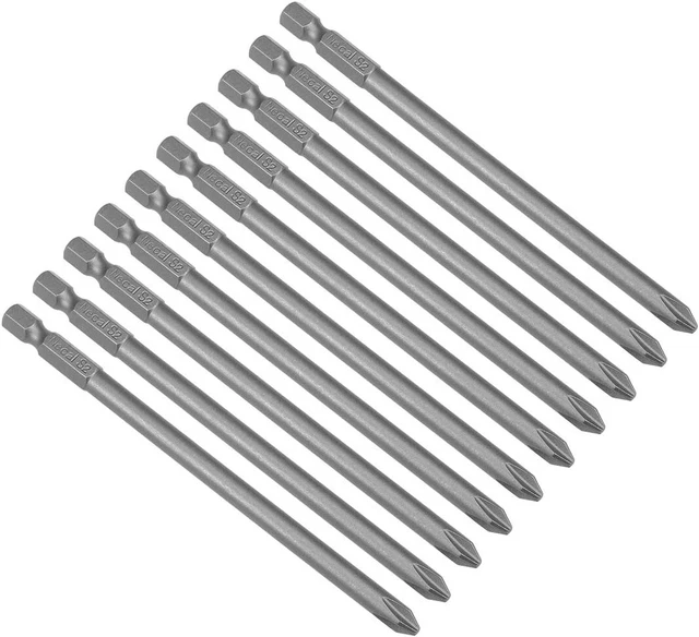 Punte Cacciavite Incrociato Magnetico PH2 Resistenti Per Trapano A - Foto 2