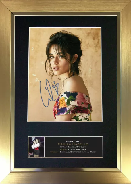 CAMILA CABELLO Signed Mounted Reproduction Autograph Photo Prints A4 698