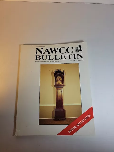 NAWCC Bulletin Oct. 1993 Elisha Manross, Richard Miklosch