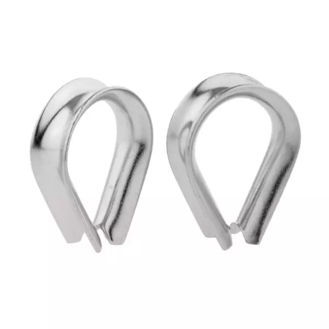 2 Pieces 304 Stainless Steel Cable Lugs Cable Rigging