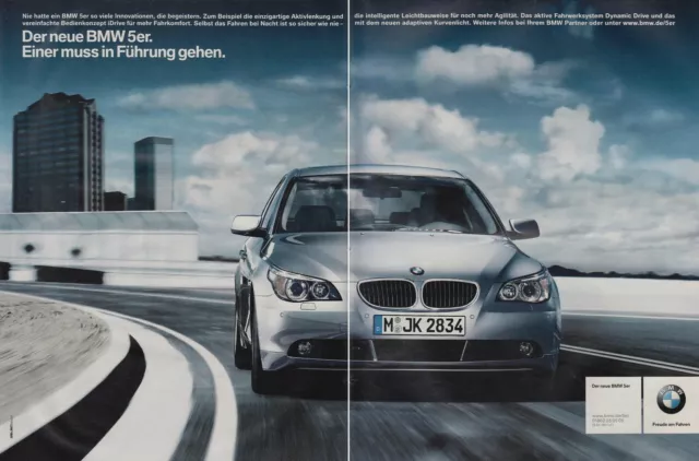 BMW 5er-Reihe (E60) - Reklame Werbeanzeige Original-Werbung 2003