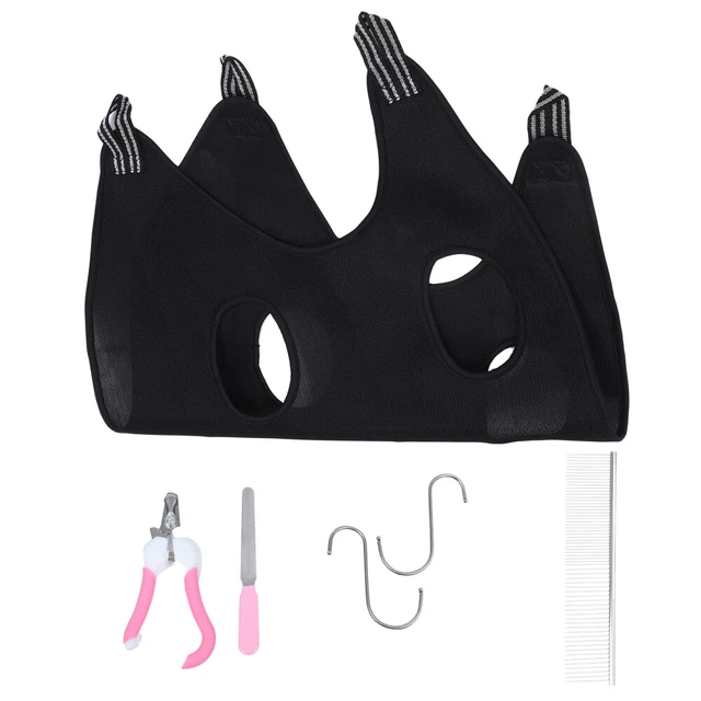 SANDWICH BREATHABLE MESH Cat Dog Hammock Bridegroom Pet Grooming Sling