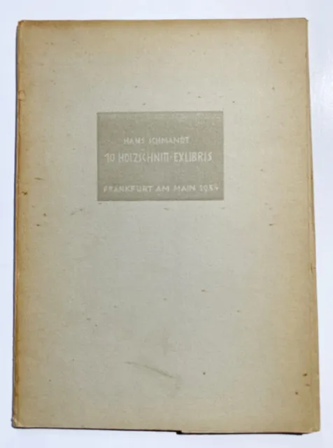Ex Libris / Hans Schmand 10 Holzschnitt-Exlibris bookplates woodcuts 1954